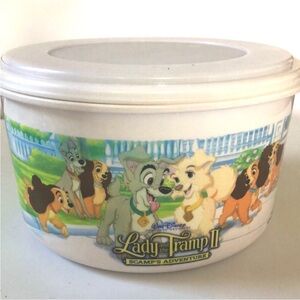 Walt Disney Lady and the Tramp Il plastic bowl with lid